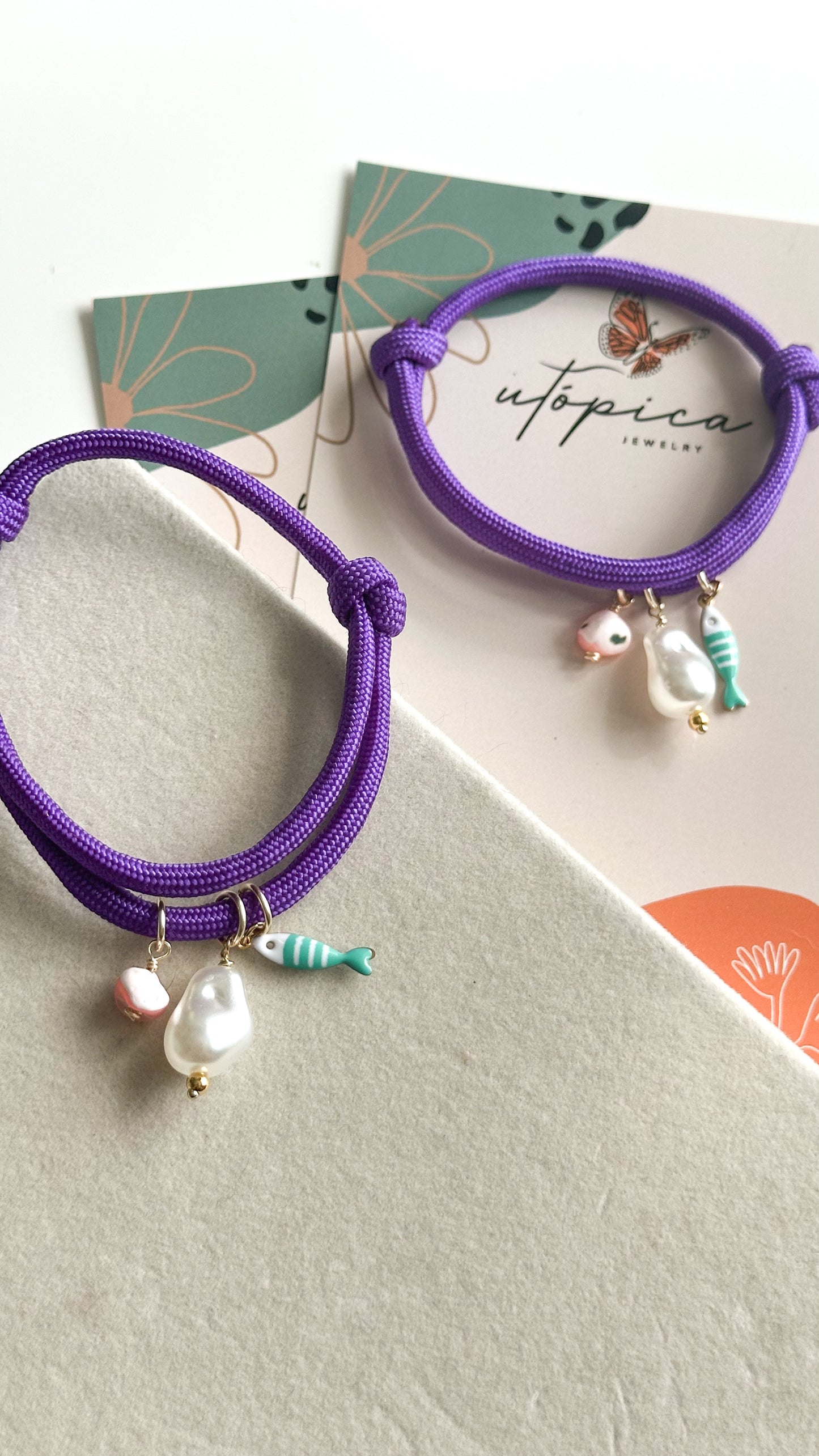 Purple Fishy bracelet