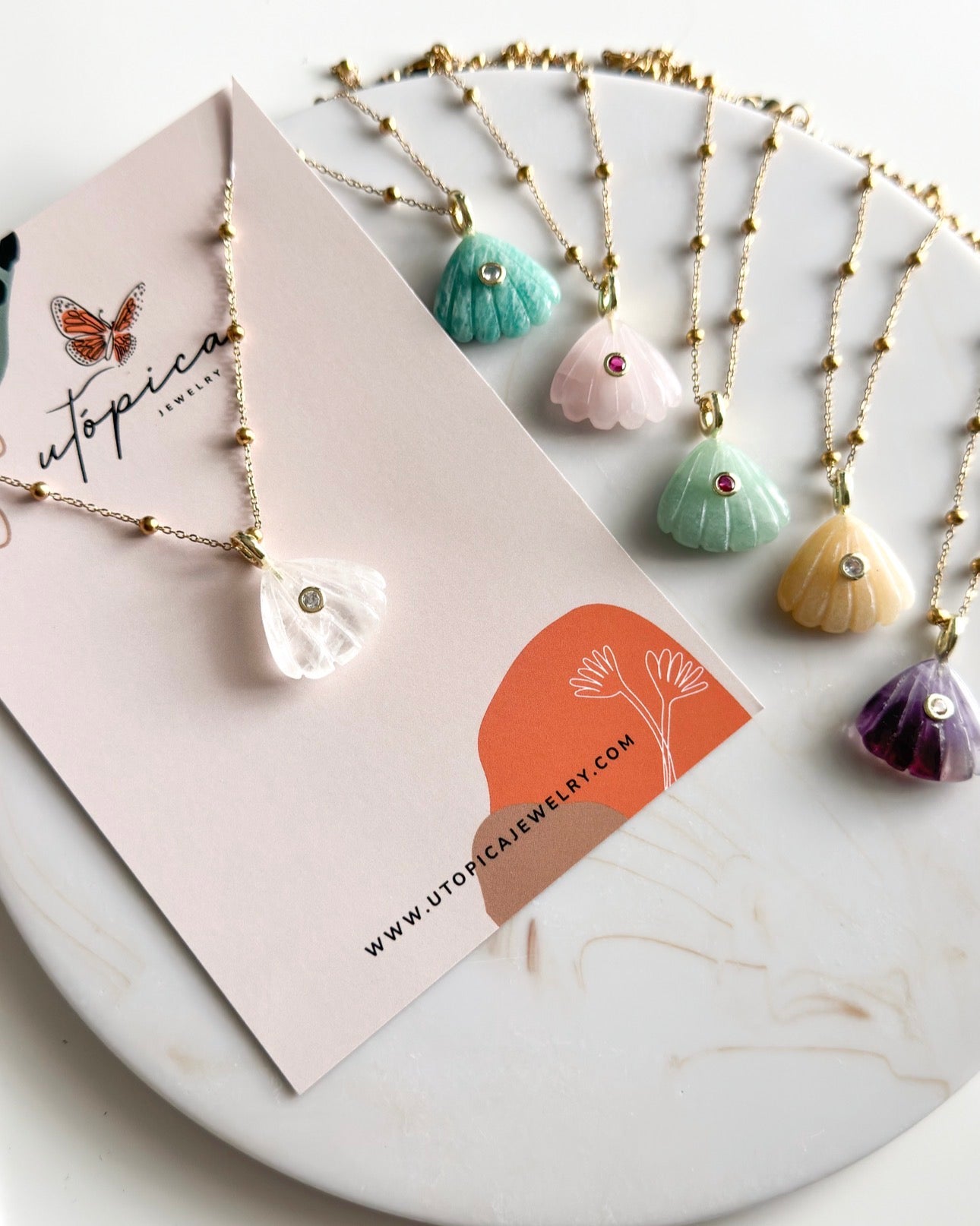 Concha Del Mar Quartz necklace