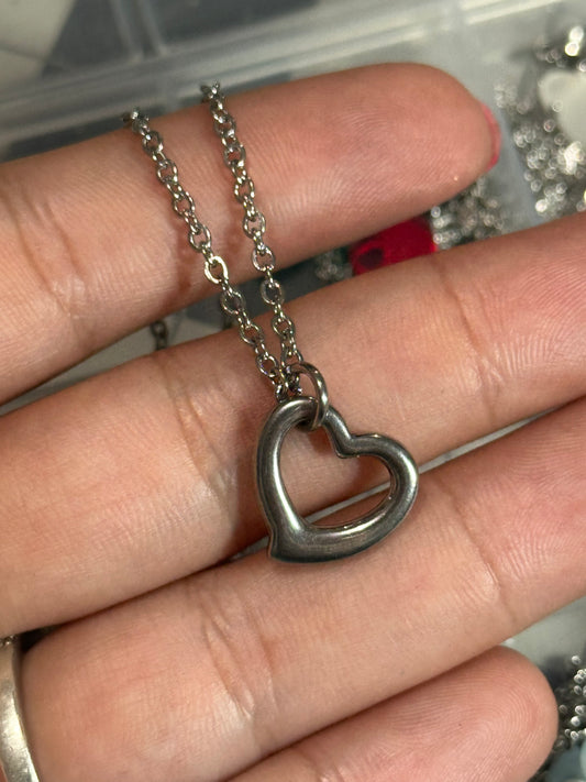 Heart Silver Chain