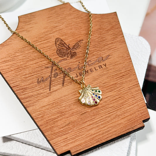 Colorfull Seashell Chain Necklace