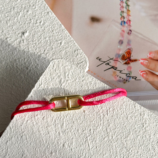 Tab Pink Bracelet