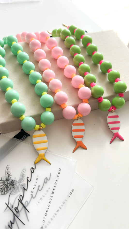 Pececito Bubble Necklace