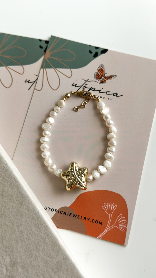 Pearled Star Bracelet