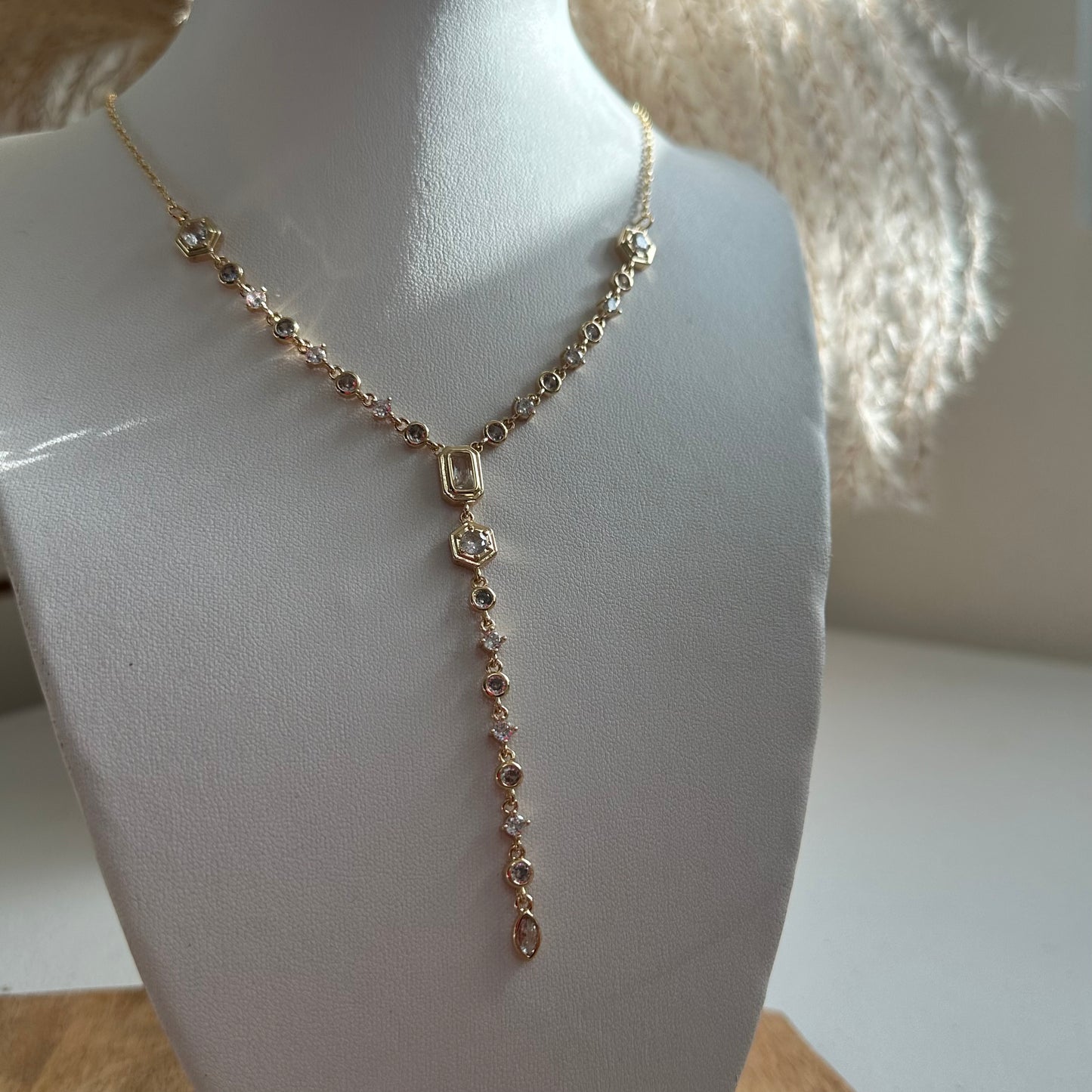 Eve Golden Lariat Necklace