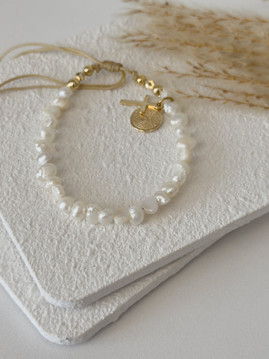 Padre Nuestro Pearled Bracelet