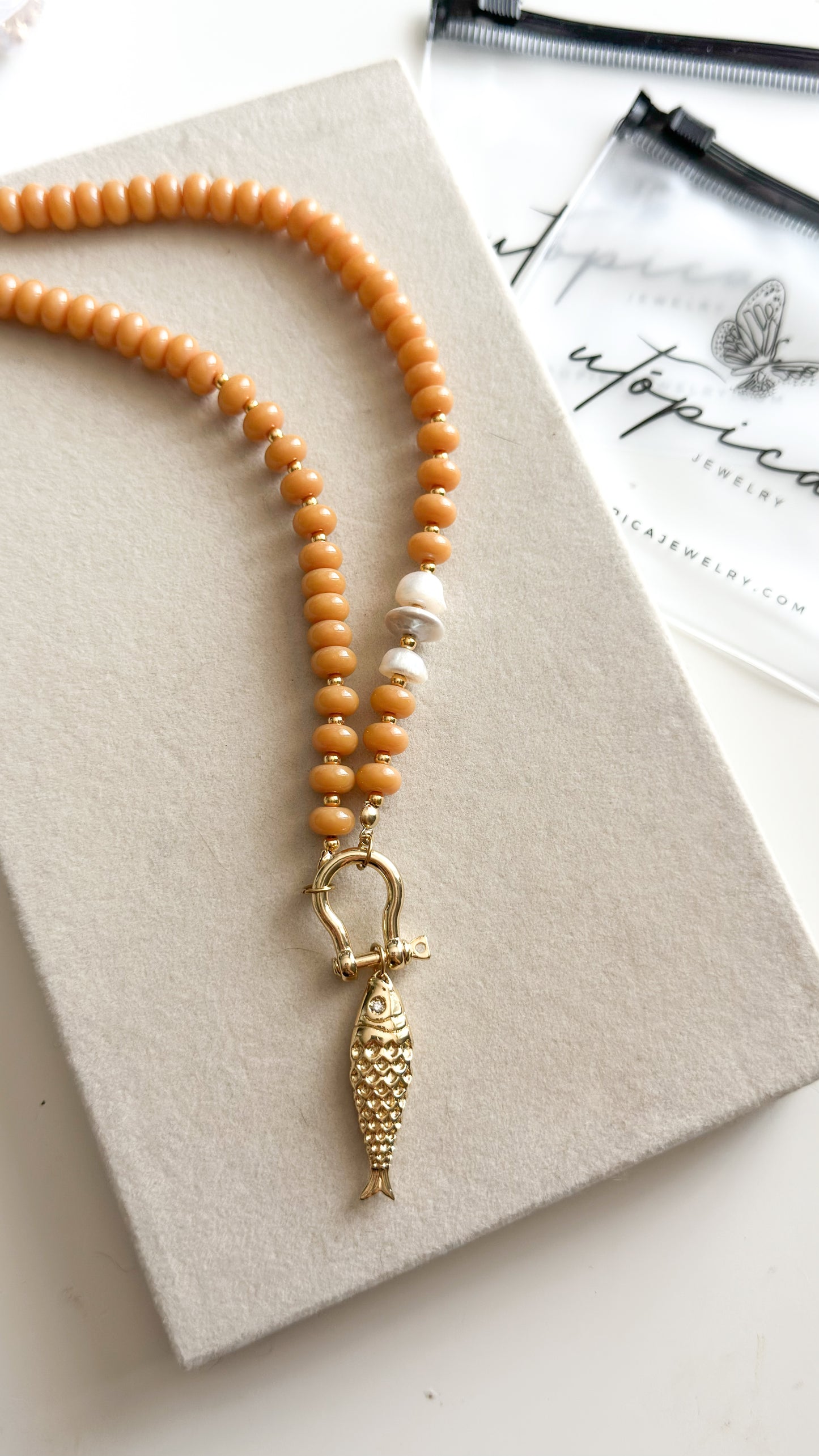 Malia Beige Necklace