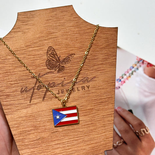 Puerto Rico Flag Chain