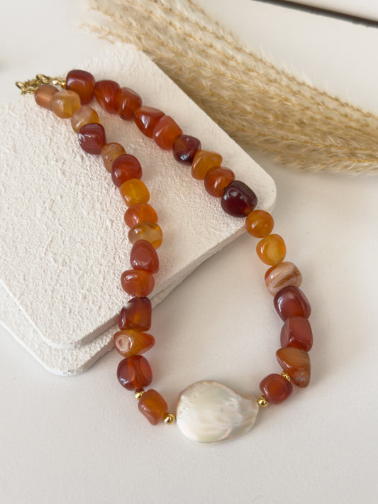 Autumm Agate Necklace