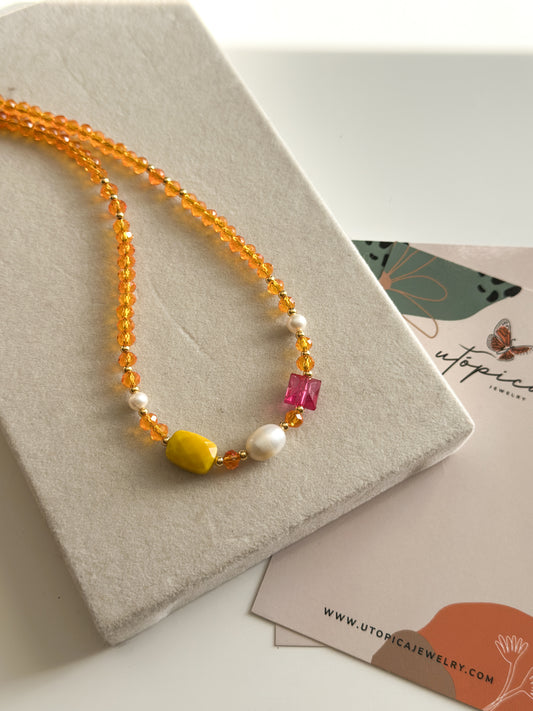 Sunrise Beaded Necklace