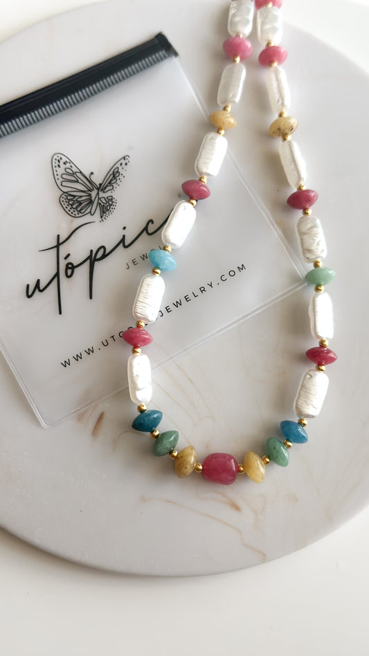 Jadey Pearl Necklace