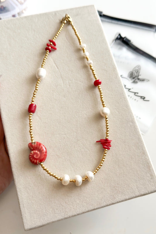 Solea Red Necklace