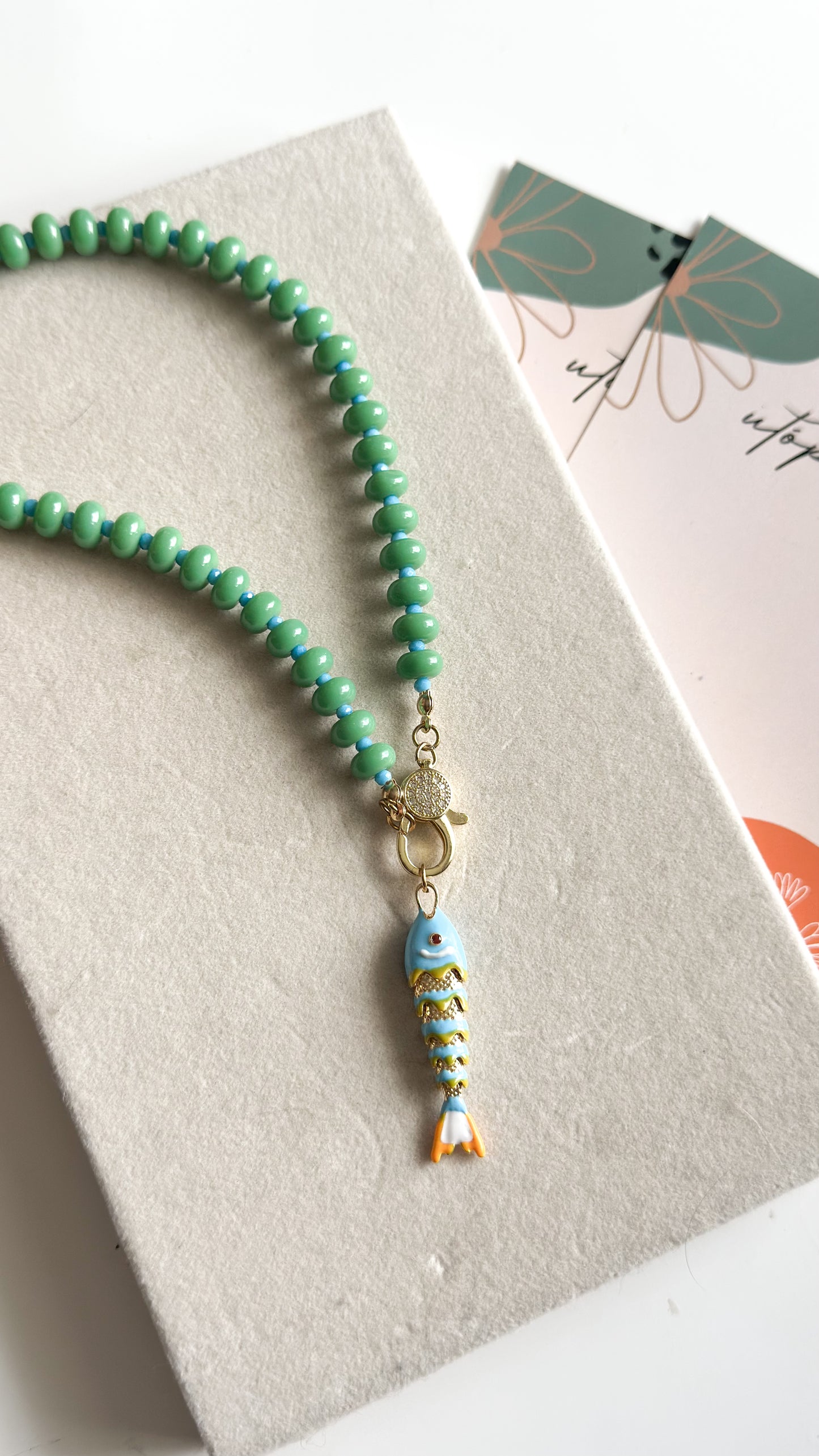 Green Koi Necklace