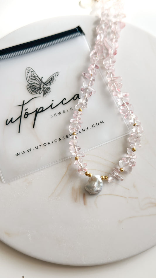 Heather Pink Necklace